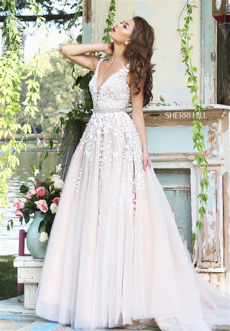 sherri hill one shoulder dresses|sherri hill wedding dresses.